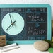 Mini Goals Clockboard - Swirly - Clear Sky/Foamy