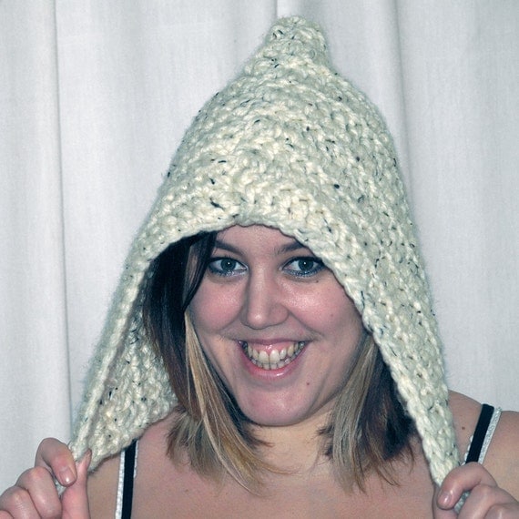 CLEARANCE SALE Woodland Pixie Crochet Hood