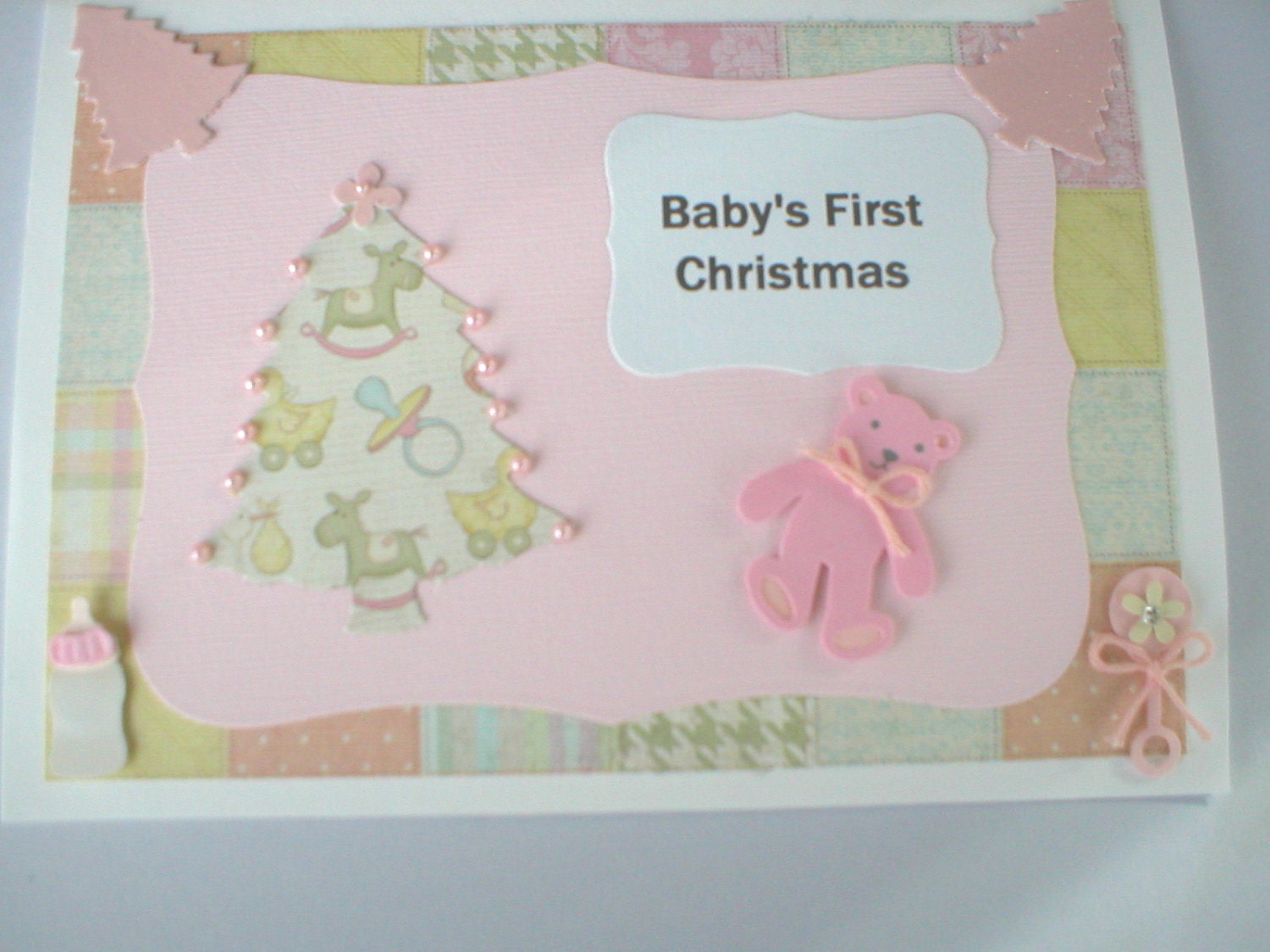 Baby First Christmas Card Handmade Greeting Cards