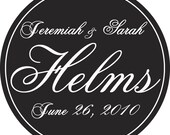 Personalized Stickers, Your Colors, Monogram Wedding Labels, Bag Tags, Shower, Favors, Holiday, Christmas, Address, Thank You, Set of 27 Il_170x135