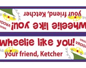 Personalized Treat Bag Toppers Snack Bag Size, Valentines day, Party, Set of 24 self sticking snack bag toppers Il_170x135