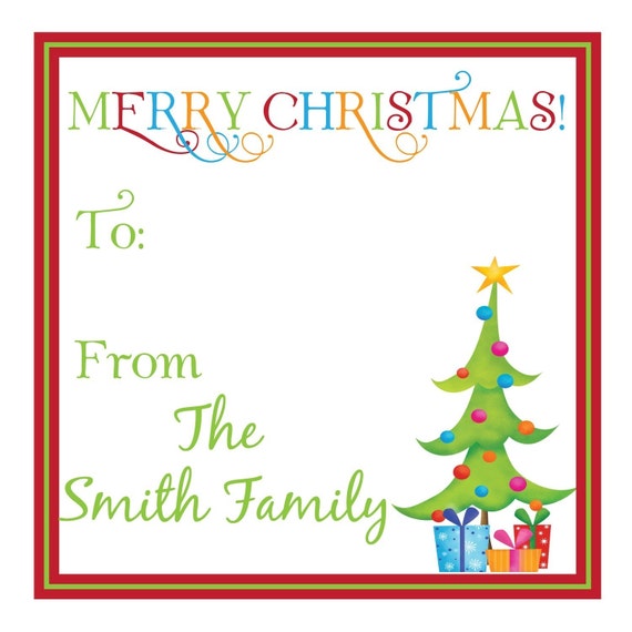 Holiday Personalized Stickers, Gift Tag,Gift, Labels, Holiday,Favor stickers, Labels, Tags, Custom, Personalized Stickers Set of 20 Il_570xn