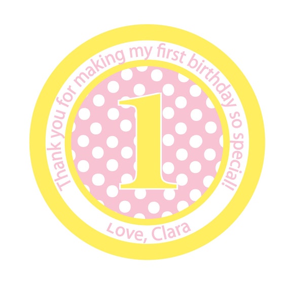 Birthday, Pink, Personalized Stickers, Birthday, , Children,Favor stickers, Personalized sticker labels set of 24 Il_570xn