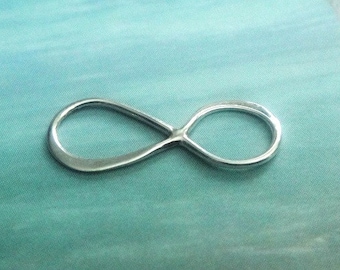Sterling Silver Infinity Link -10 pcs Bali Links 20x8mm WHOLESALE