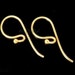 Vermeil Ball Ear Wire Earwire, 40 Pcs SUPER BULK Bali 24k Vermeil - 21x10mm