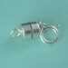 Sterling Silver Magnetic Clasp Converter Spring Ring- Super strong, 4mm