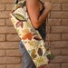 Handmade Yoga Mat Bag Neutral Tropical Print ALOHA