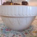 Antique Stoneware Picket Fence Mixing Bowl