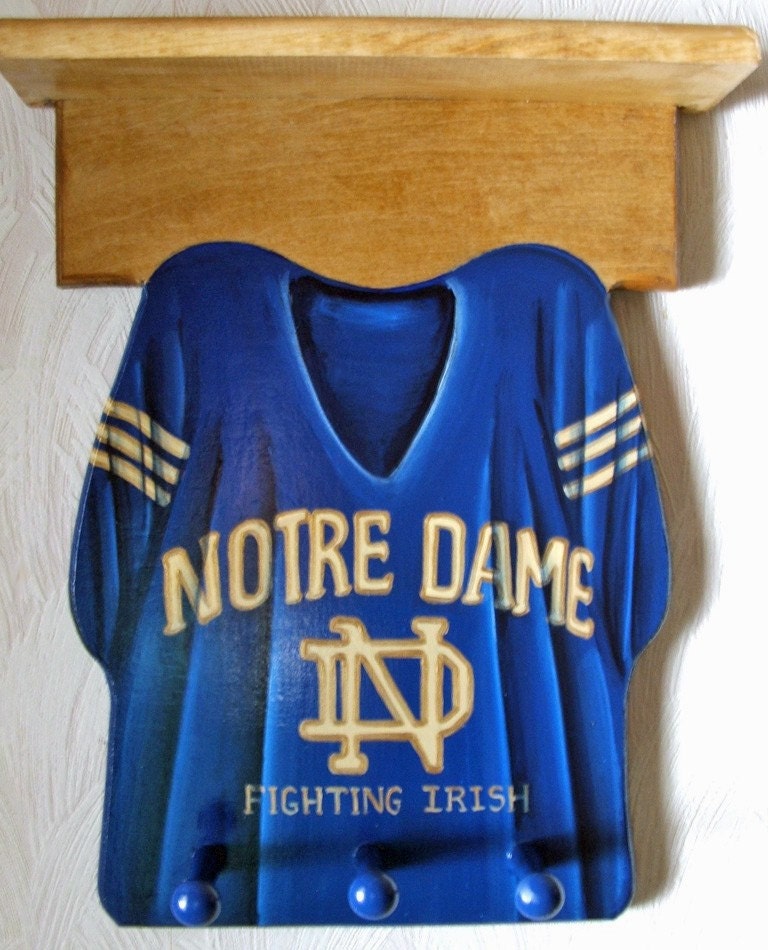 Single CUSTOM BASEBALL JERSEY Wall Hanging with Shelf and 3