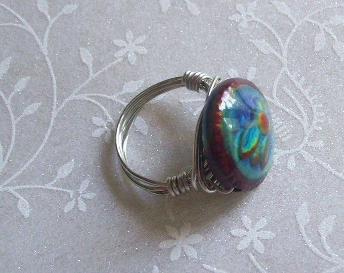 Mood Ring Bee Changing Colors Wire Wrapped Novelty Ring