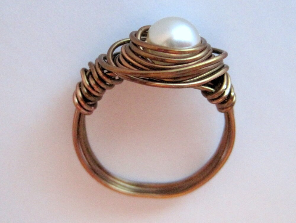 Brass Wire Wrapped Ring