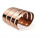 TECHNO - Cuff bracelet in copper OOAK