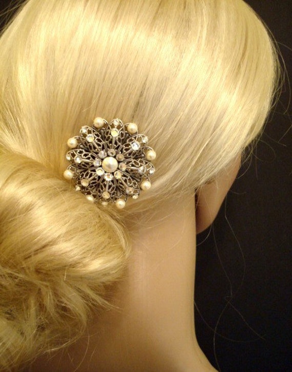 Bridal hair comb Wedding headpiece Bridal hair clip Antique