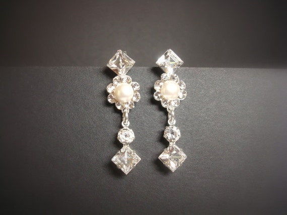 Swarovski crystal earrings Bridal earrings Wedding earrings