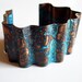 Wavy Copper Cuff with Patina