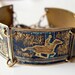 Etched Brass Bracelet Horse in Motion