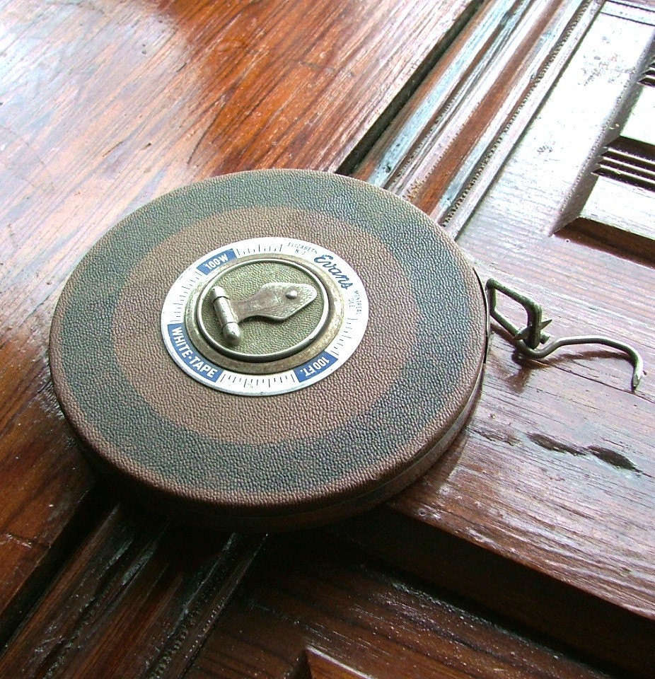 Vintage Evans Tape Measure 100 ft.