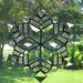Stained Glass Suncatcher - Clear Beveled Snowflake 2