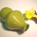 Lime Green Mini Pottery Vase Mother's Day Gift Collectible NOT Dollhouse Scale