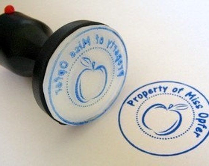Personalized Custom Made Handle Mounted Return Address Rubber Stamp R190
