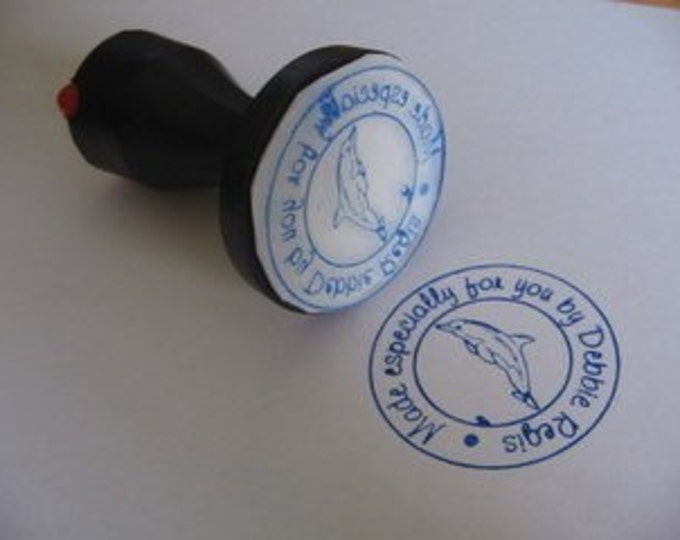 Personalized Custom Made Handle Mounted Return Address Rubber Stamps R67