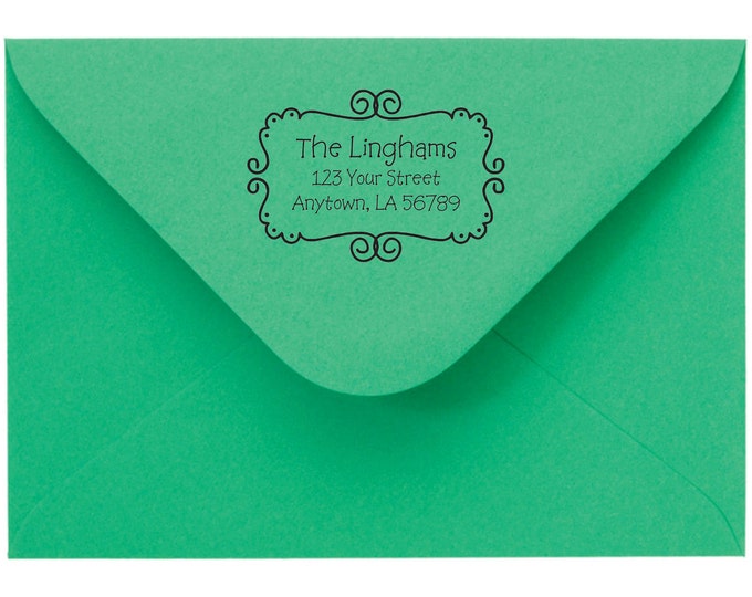 Personalized Self Inking Return Address Stamp - Wedding Gift, Bridal Shower Gift, Realtor Gift, Housewarming Gift, Christmas gift R56