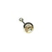 Tongue Jewelry Barbell Double Gem