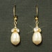 Rhinestone & Pearl Earrings, Gold Drops -- Wedding Jewelry, Swarovski Crystal Pearl and Rhinestone Drops, Cream and Gold -- MARIANNE