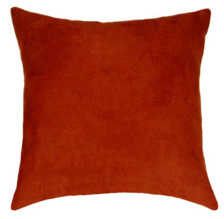 rust throw pillow