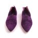 Flats Shoes Vintage 1980s Loafers Purple Suede Leather Women's size 9 B
