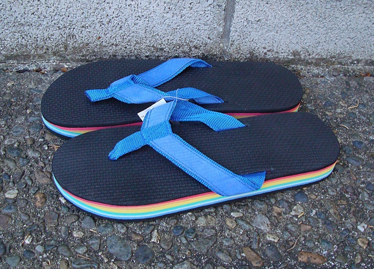 flip flops rainbow