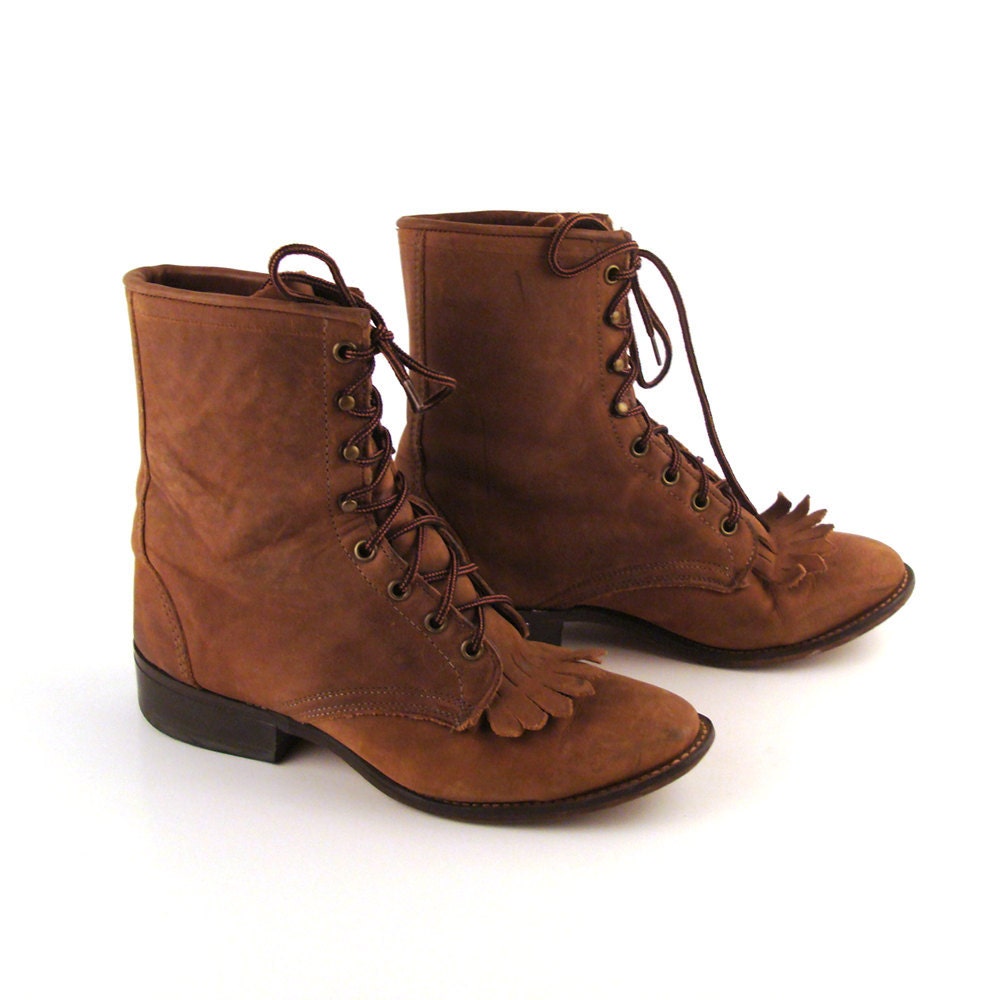 laredo lace up roper boots womens
