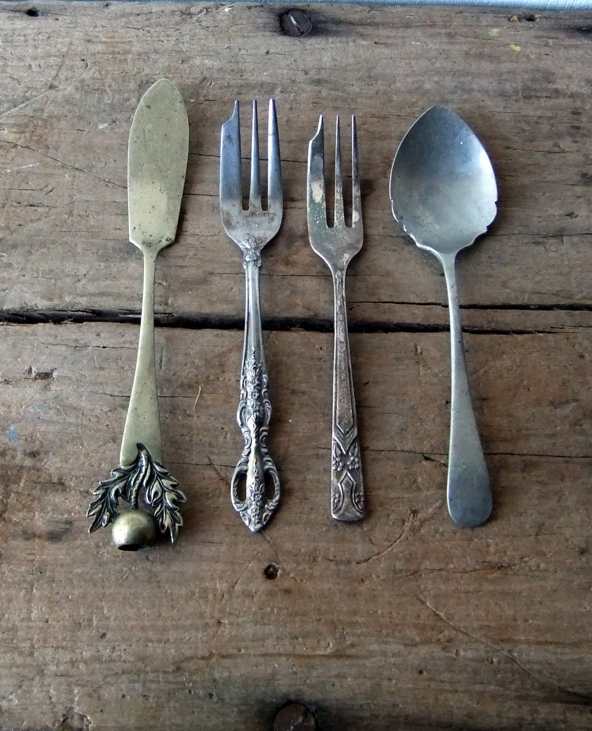 Vintage Forks Spoon and Cake Knife