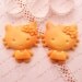 Big Cute Pretty Kitty Baked Biscuit Cabochons - 4pcs
