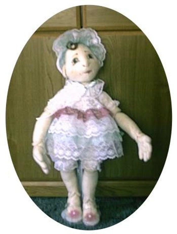 Cloth Doll Pattern Peanut Fully Jointed doll pattern