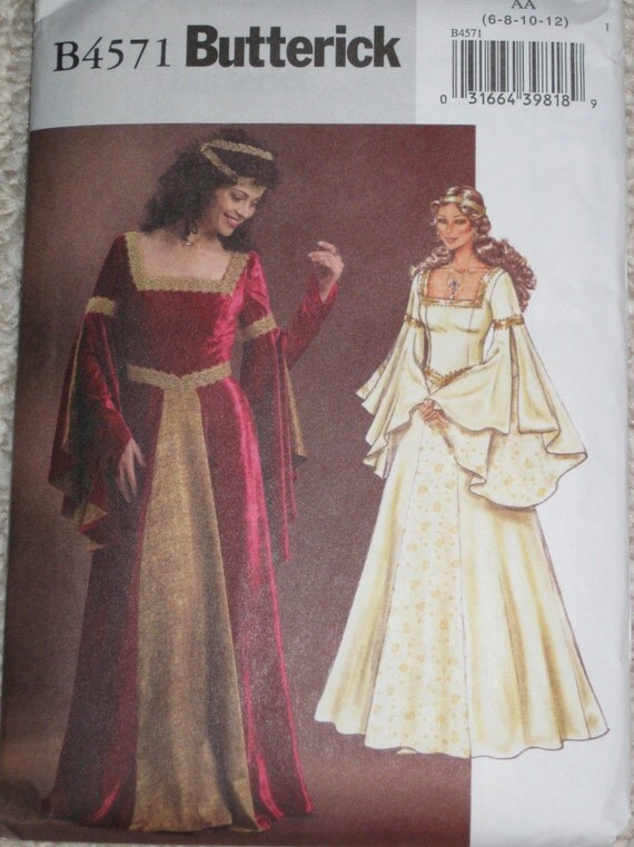 renaissance size patterns plus dress 4571 by Renaissance Butterick Dress Pattern Sewing PeoplePackages