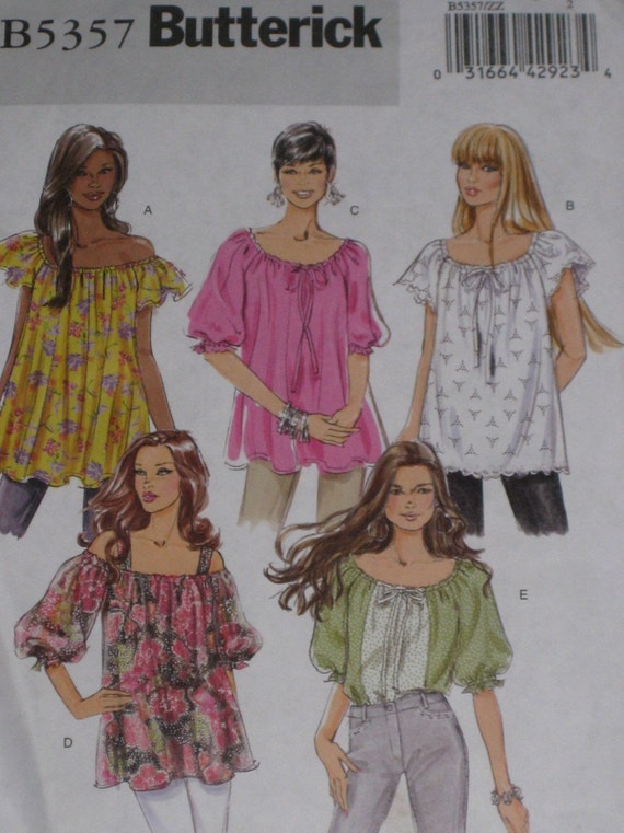 Hippy BoHo Peasant Top Sewing Pattern Butterick 5357 Plus Size Skirt taffeta maxi long plus skirts inverted pleats pleated satin dressedupgirl elizabethcustomskirts