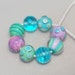 Sweet Little Rounds Handmade Lampwork Glass Bead Set