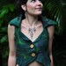 Felt Magical Pixie Vest With Swirls Mohair And Silk OOAK