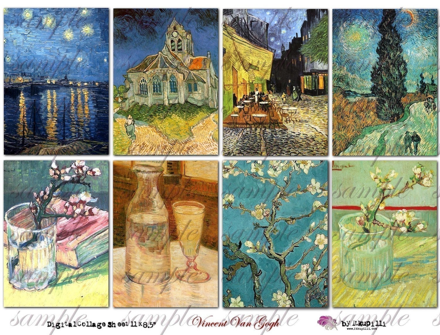 viNcENt VaN GoGh Digital Collage Sheet no 144