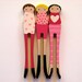 Clothespin Girls with Hearts