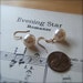 Vintage Lucite Pearl Earrings - 1 Hole Drop by Bullseyebeads - Weddings Bridesmaids Jewelry