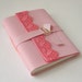 Birthday Gift Idea For Her - Vegan Pink Faux Leather Journal/Notebook