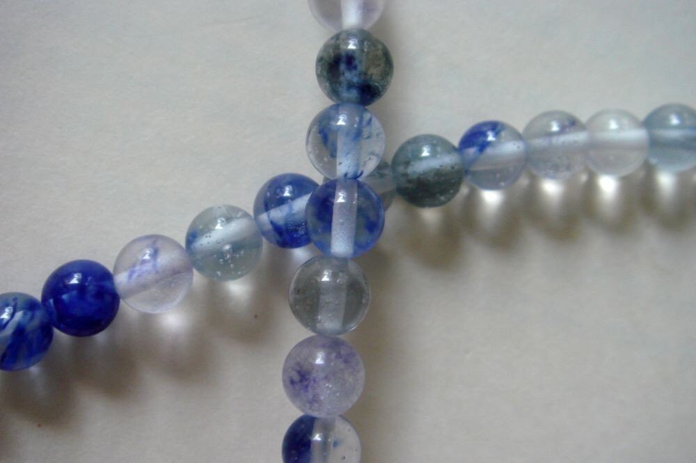 Blueberry Quartz Gemstone Beads