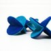 Felt Orb Catnip Nippy Toys Three-Pack in Blue on Blue