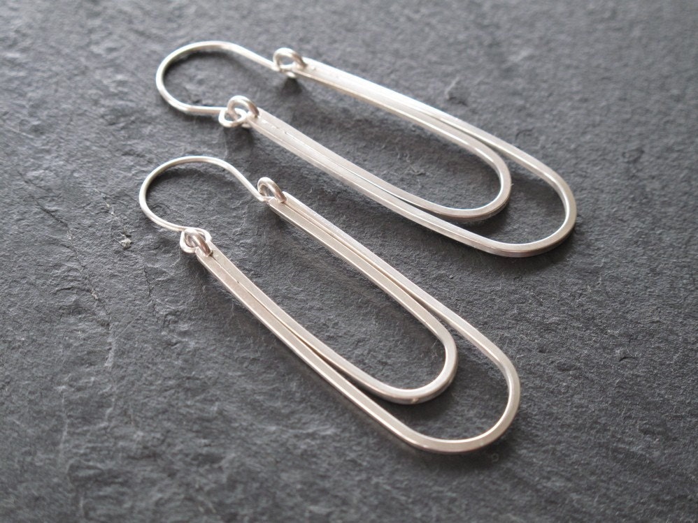 Sterling Paperclip earrings