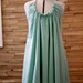 30 Dollar SALE Pretty Pleats Vintage Halter Dress/Tunic Aqua