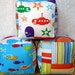 Snorkel by Cosmo Cricket--Soft and Cuddly Fabric Jingle Baby Blocks