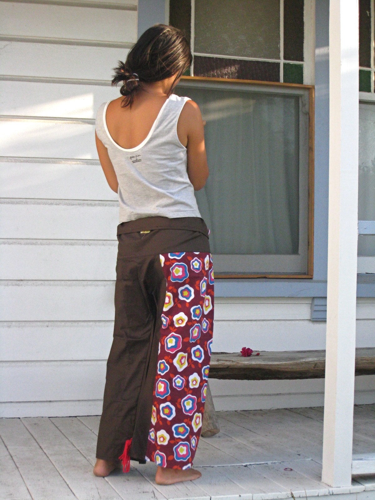 patchwork yoga pants