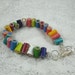 Bracelet - Colored Pencil - Adjustable Bracelet - Charm Bracelet - Toggle - Womens Bracelet -Teacher - Multi Color Rainbow